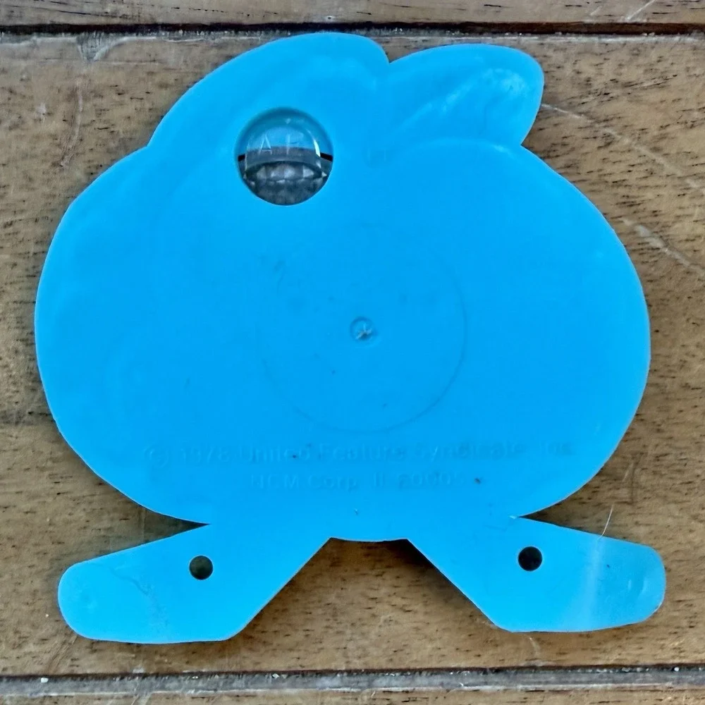 VTG 70s 1978 Garfield‎ Cat Blue Bicycle Reflector United Feature Syndicate